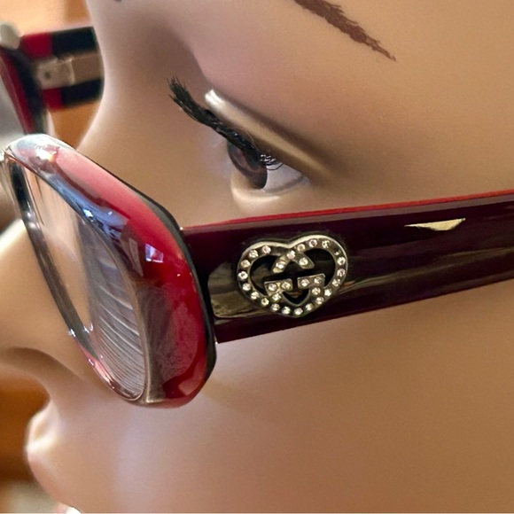 GUCCI Gray/Bourdeaux eyeglass frames - EUC; retired, hard to find, rare! - Picture 2 of 9